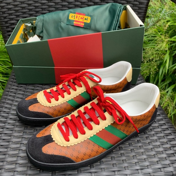 Authentic Gucci X Dapper Dan Leather Sneaker - Picture 1 of 14